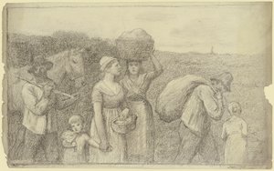 Farm Workers Returning Home by Otto Scholderer
