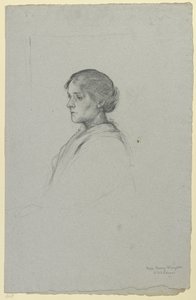 Portrait of Miss Fanny Kingdon by Otto Scholderer