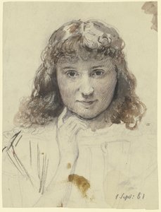 Portrait of a Girl by Otto Scholderer