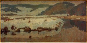 Late Snow by Otto Ubbelohde