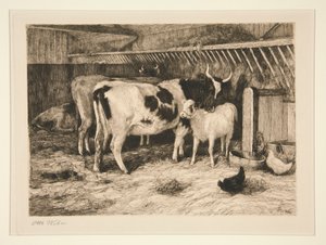 Maternal Caress by Otto Weber