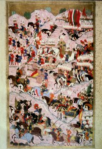 Ottoman Empire: Sultan Suleyman I at the Battle of Mohacs on 29/08/1526 by Ottoman School