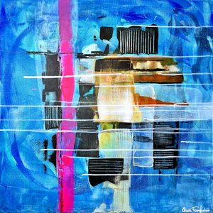Abstract Lines Blue