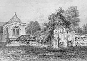 Wolvesey Castle Winchester, c.1830 by Owen Brown Carter