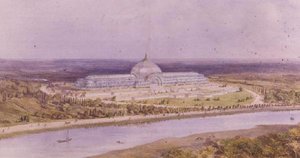 Design for a projected exhibition at St. Cloud, Paris by Owen Jones