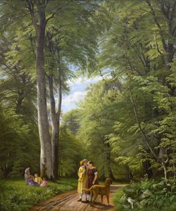 A Beech Wood in May near Iselingen Manor, Zealand by P.C. Skovgaard