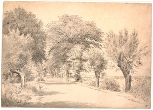 The Road by the Manor Vognserup by P.C. Skovgaard