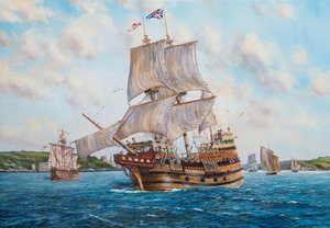 Grand Sailing Ship by PETER GOODHALL