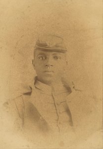 Cabinet Card of Col. Charles Young as a Cadet at West Point by Pach Bros