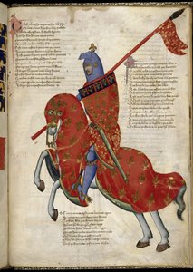 A Knight from Prato (From Regia Carmina by Convenevole da Prato) by Pacino di Buonaguida