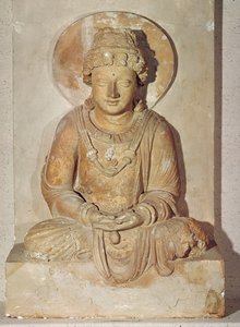 Buddha seated in meditation, from Gandhara, Greco-Buddhist Style, 1st-4th century
