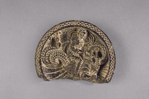 Palette with Nereid on an Aquatic Dragon, c.50-75 by Pakistani School