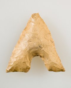 Arrowhead, c.90,000-5,000 BC (flint) by Paleolithic Paleolithic
