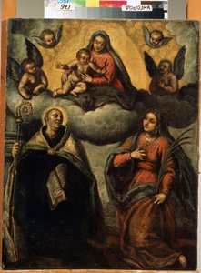 Virgin and Child with Saints by Palma Il  Giovane