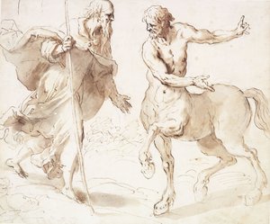 Saint Anthony Abbot Asking the Centaur the Way