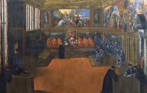 The Doge of Venice Visits the Holy See by Palma Il Giovane