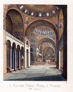 The interior of the Basilica of San Marco in Venice