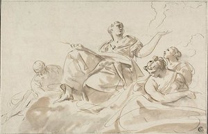 Allegorical Figures by Paolo Pagani