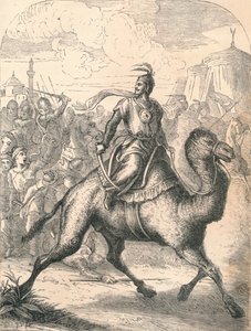Saladin Escaping on a swift Dromedary by Paolo Priolo