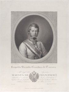 Oval Portrait of Leopold II, Grand Duke of Tuscany