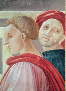 Heads of two men, from the Presentation of Mary in the Temple, 1433-34 (detail)
