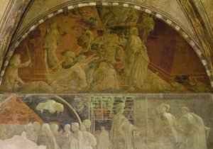 Noah and the Flood, Fresco in the Chiostro Verde by Paolo Uccello