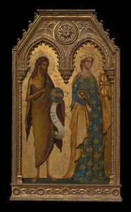 Saints John the Baptist and Catherine of Alexandria by Paolo Veneziano