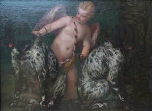 Cupid with Two Dogs by Paolo Veronese