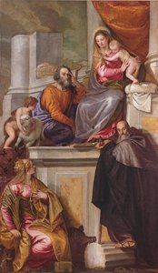 The Holy Family with St. John the Baptist, St. Anthony Abbot and St. Catherine by Paolo Veronese