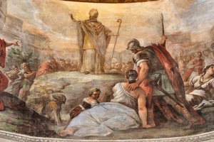 Frescoes by Paolo de Matteis Dated 1714, Depicting the Life of the Saint, Chapel of San Cataldo