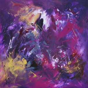 Vibrant Purple Abstract by Paresh Nrshinga FRSA