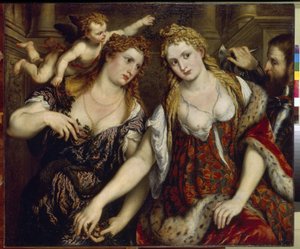 Flora, Venus, Mars and Cupid by Paris Bordone