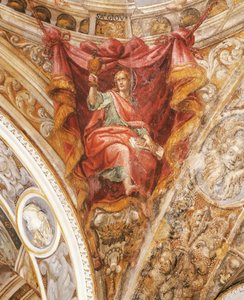St Hilary of Poitiers by Francesco Mazzola, Known as Parmigianino (1503-1540), Fresco, Church of San Giovanni Evangelista, Parma by Parmigianino