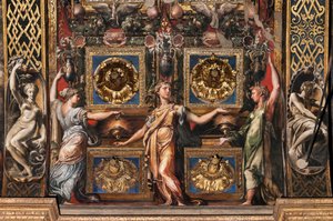 The Three Wise Virgins and Three Foolish Virgins (detail) by Parmigianino