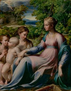 Virgin and Child with St. John the Baptist and Mary Magdalene by Parmigianino