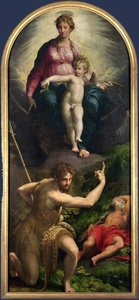 Madonna and Child with St. John and St. Jerome by Parmigianino