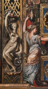 The Three Wise Virgins and Three Foolish Virgins (detail) by Parmigianino
