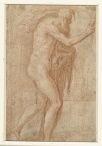 Man Raising His Finger Warningly by Parmigianino
