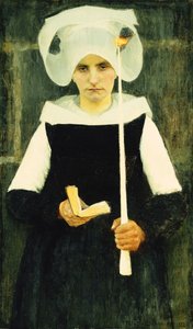 Breton at Pardon by Pascal Adolphe Jean Dagnan Bouveret