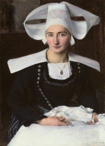 Woman from Brittany by Pascal Adolphe Jean Dagnan Bouveret
