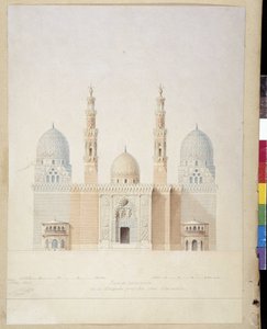 Main Facade Project of the Mosque of Alexandria by Pascal Xavier (after) Coste