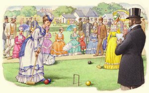 A Game of Croquet at the All-England Club at Wimbledon