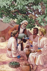 Abraham Entertaining the Three Strangers