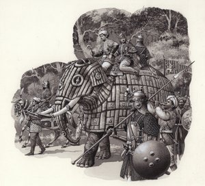 Armoured Chinese Army Elephant