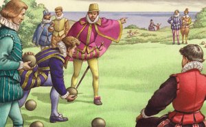 Sir Francis Drake Playing Bowls Before the Arrival of the Spanish Armada