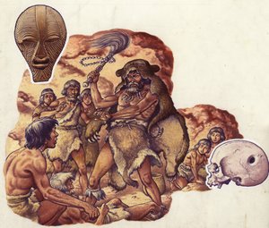 A Stone age doctor drives out the devil causing his fellow man to be ill