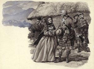 Prince Charles Stuart, the Young Pretender, and Flora Macdonald by Pat (1907 95) Nicolle