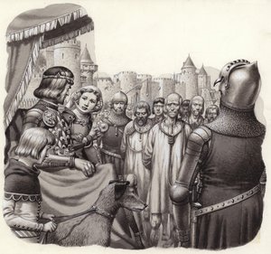 Six brave burghers of Calais about to be executed by Pat (1907 95) Nicolle