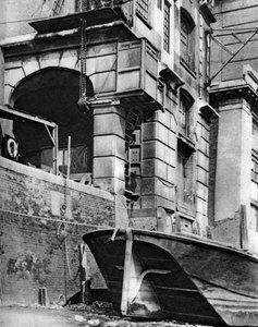 The remnants of a Thames-side city merchant mansion, near Cannon Street Station by Paterson