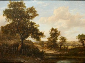Figures on a Wooded Path